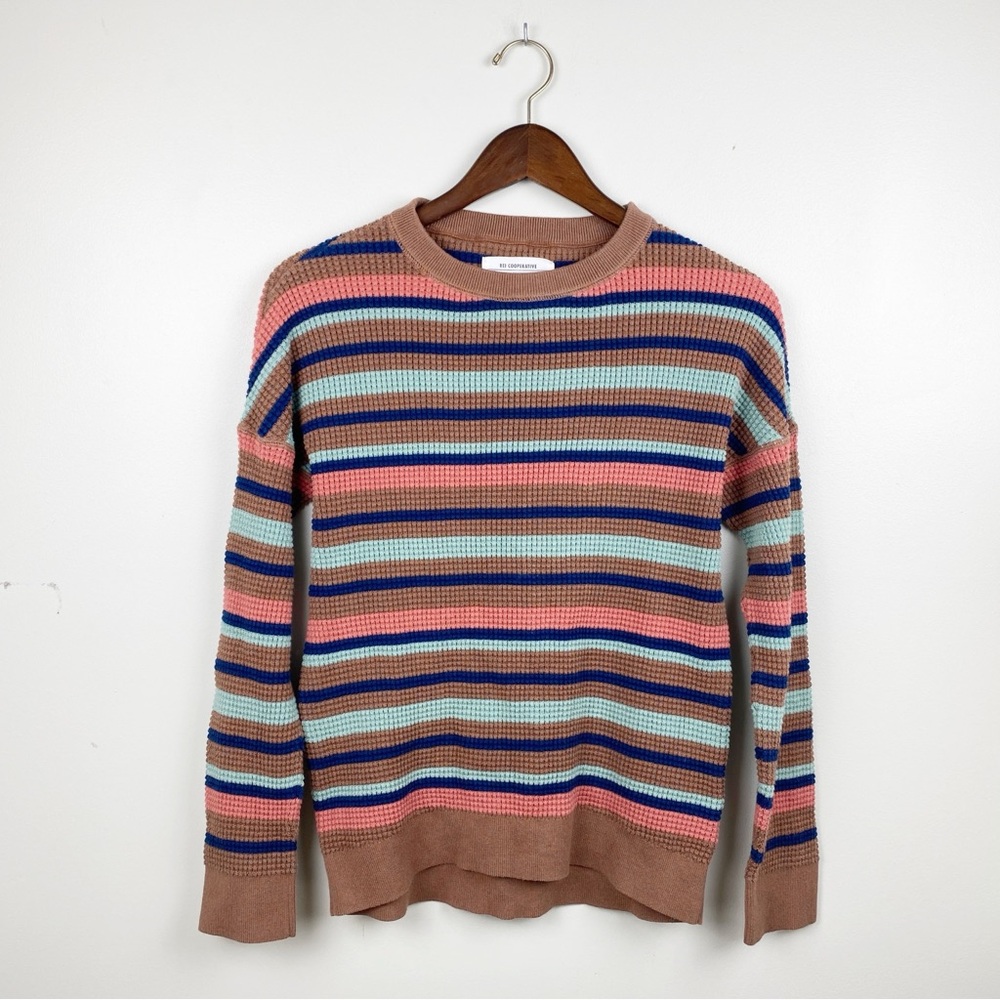 REI Wallace Lake Waffle Sweater Striped